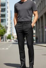 "Ethan" Black Super 150's Luxury Viscose Blend Suit Pants - worldlywayz store"Ethan" Black Super 150's Luxury Viscose Blend Suit Pants